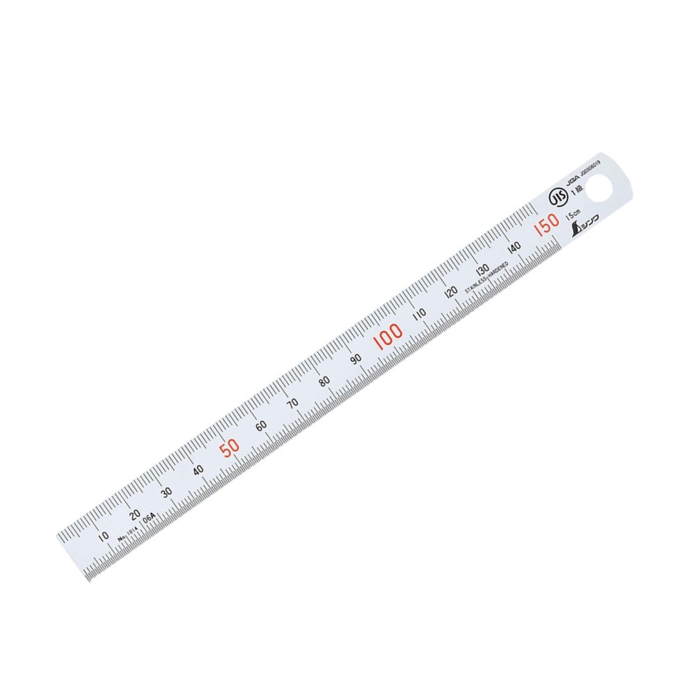 ไม้บรรทัดแสตนเลสแบบแม่เหล็ก SHINWA Stainless Steel Rule with Magnet JIS Standard 13501