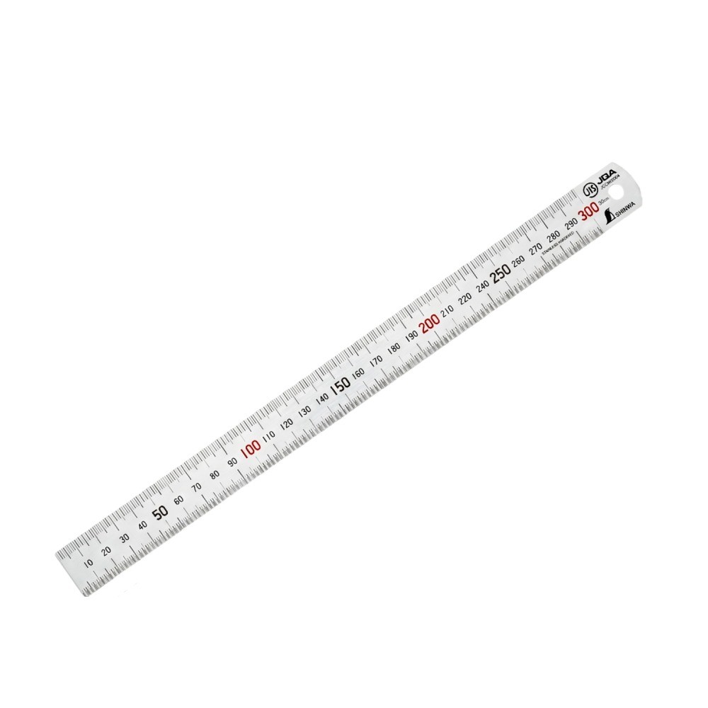 ไม้บรรทัดแสตนเลสแบบแม่เหล็ก SHINWA Stainless Steel Rule with Magnet JIS Standard 13528