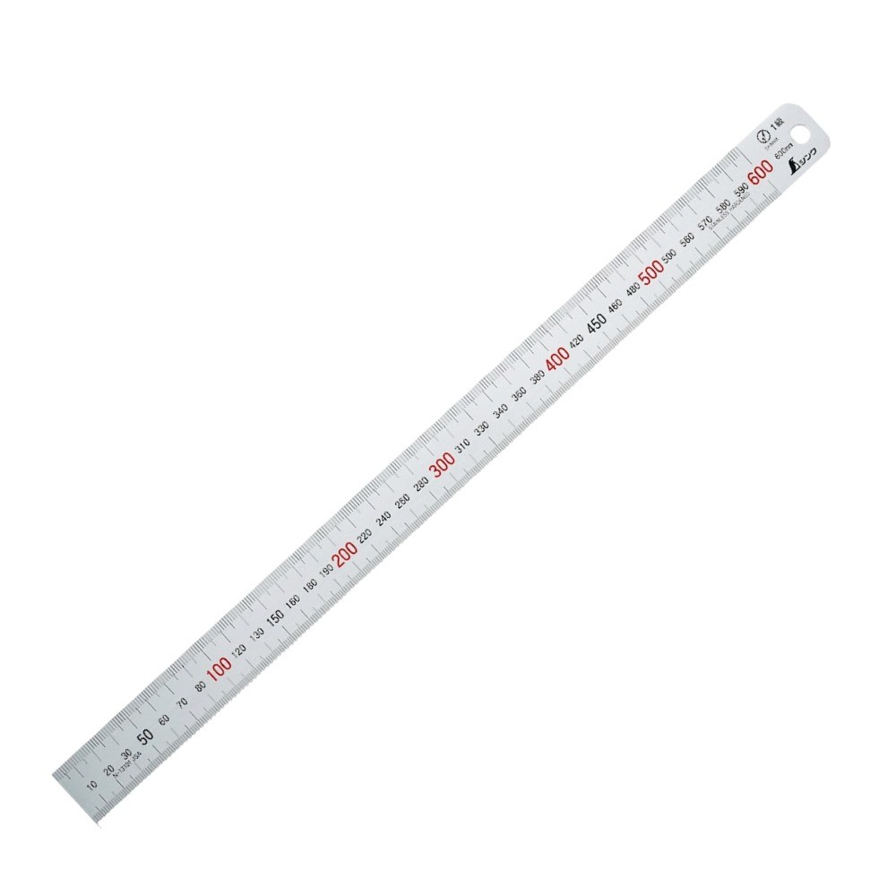 ไม้บรรทัดแสตนเลสแบบแม่เหล็ก SHINWA Stainless Steel Rule with Magnet JIS Standard 13536