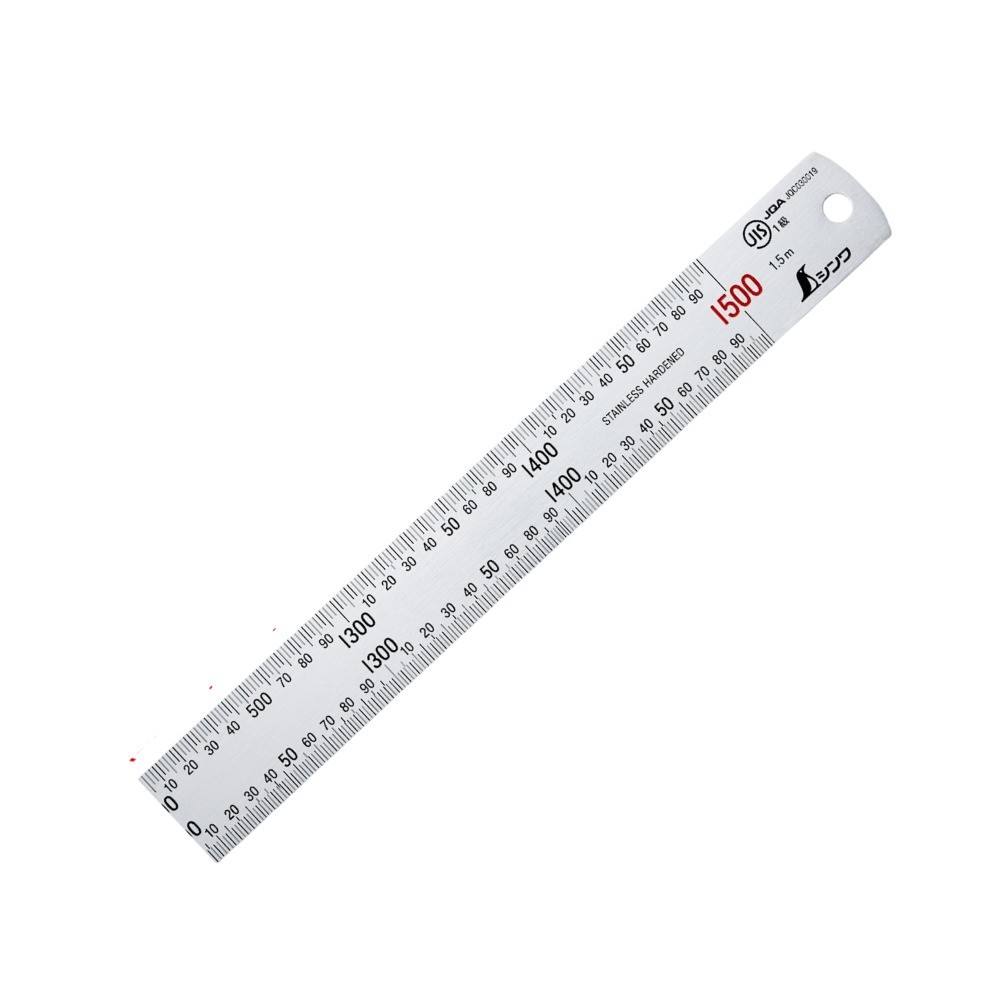 ไม้บรรทัดแสตนเลส หน่วยเซนติเมตร SHINWA Stainless Steel Rule JIS Standard Metric 14052 S102G 21744