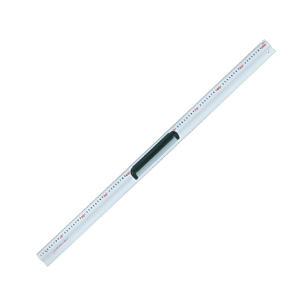 ไม้บรรทัดอลูมิเนียมสำหรับงานตัด ตัวเลขหนาเด่น น้ำหนักเบา ทนทาน SHINWA Aluminum Cutting Rule Light Weight Metric Sizes  65076