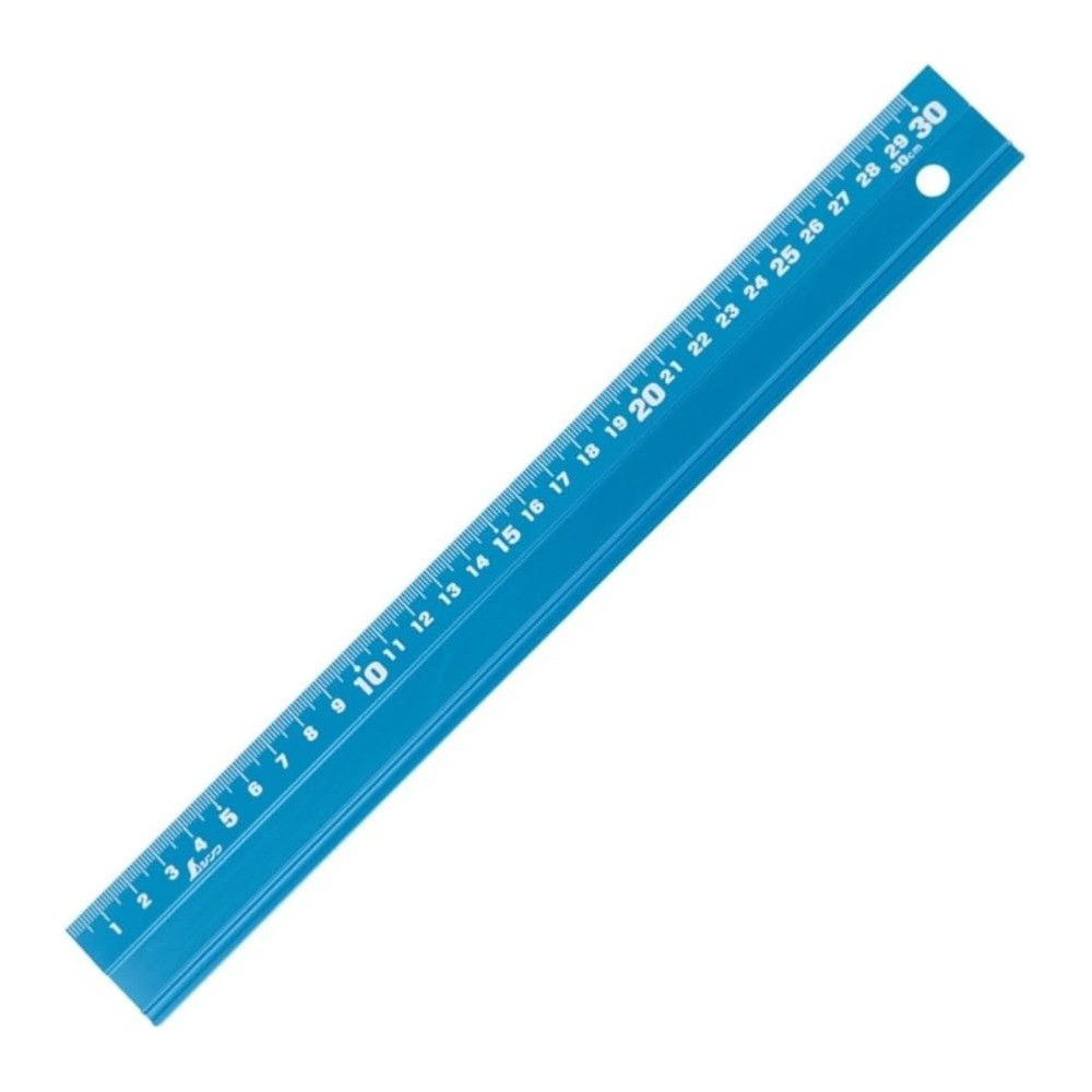 ไม้บรรทัดอลูมิเนียม ตัวเลขหนาเด่น น้ำหนักเบา ทนทาน ไม่เกิดสนิม SHINWA Aluminum Rule with Non slip Pad 65415