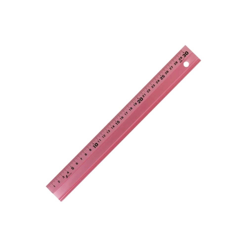 ไม้บรรทัดอลูมิเนียม ตัวเลขหนาเด่น น้ำหนักเบา ทนทาน ไม่เกิดสนิม SHINWA Aluminum Rule with Non slip Pad 65416