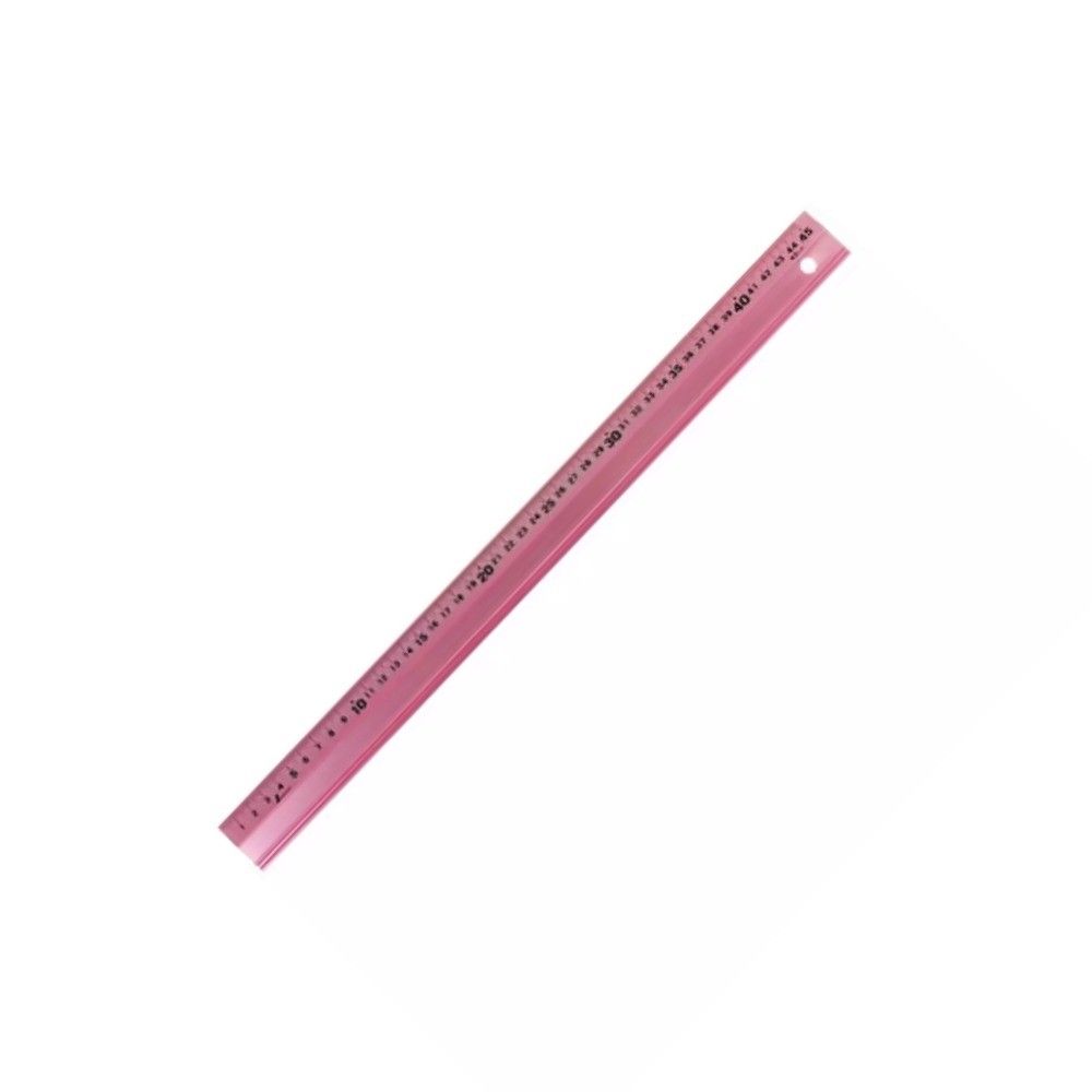 ไม้บรรทัดอลูมิเนียม ตัวเลขหนาเด่น น้ำหนักเบา ทนทาน ไม่เกิดสนิม SHINWA Aluminum Rule with Non slip Pad 65424
