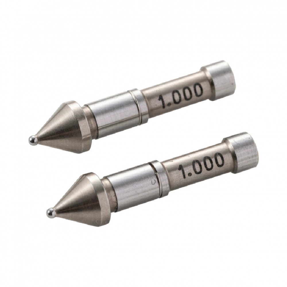 เฉพาะชุดหัววัดฟันเกียร์ MITUTOYO Ball Anvil   Spindle tip Set  Series 124  124 802 ขนาด 1 0มิล