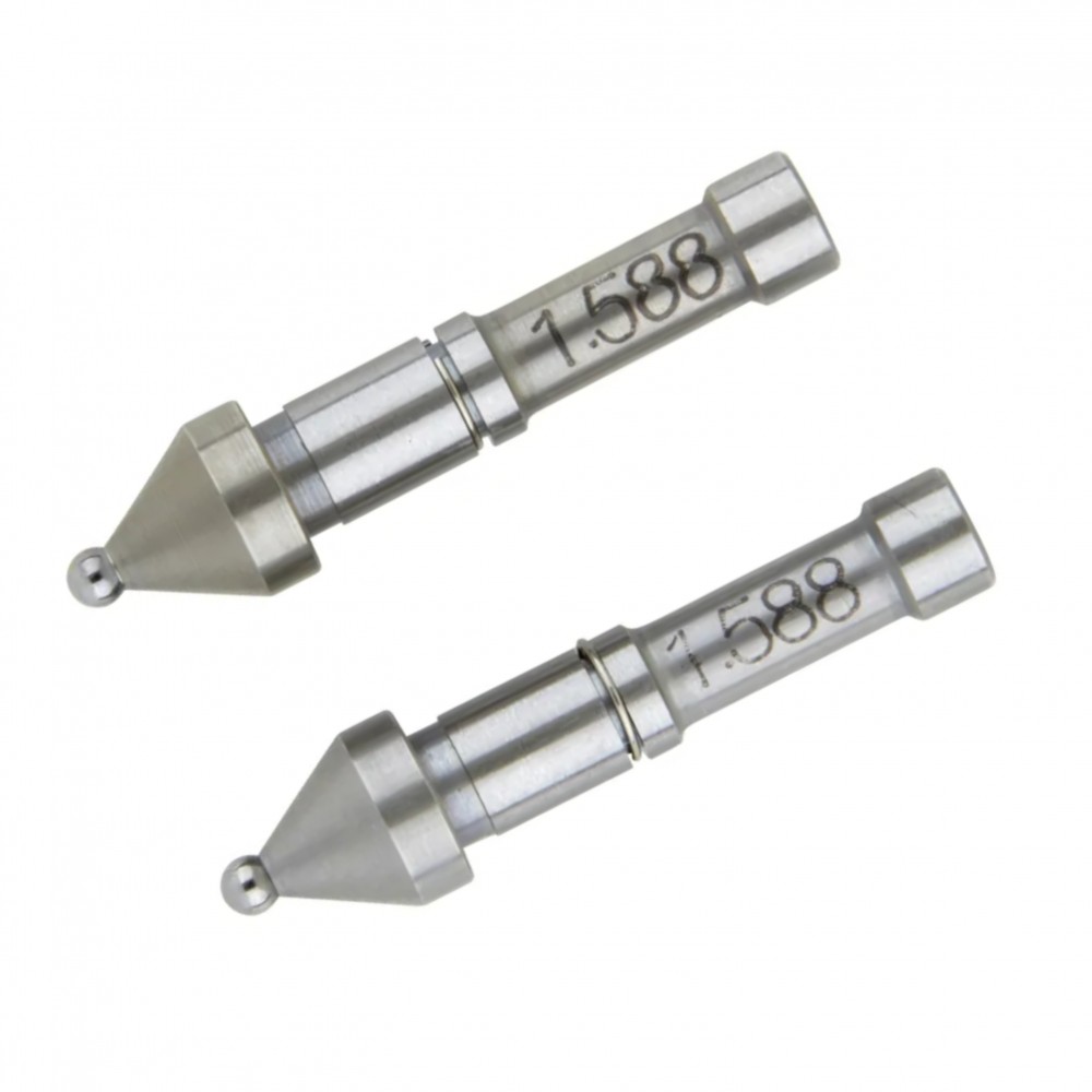 เฉพาะชุดหัววัดฟันเกียร์ MITUTOYO Ball Anvil   Spindle tip Set  Series 124  124 804 ขนาด 1 588มิล  1 16  