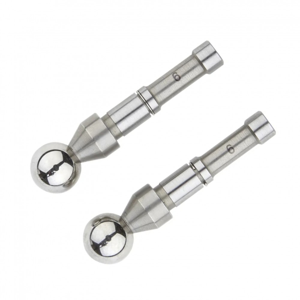 เฉพาะชุดหัววัดฟันเกียร์ MITUTOYO Ball Anvil   Spindle tip Set  Series 124  124 814 ขนาด 6 0มิล