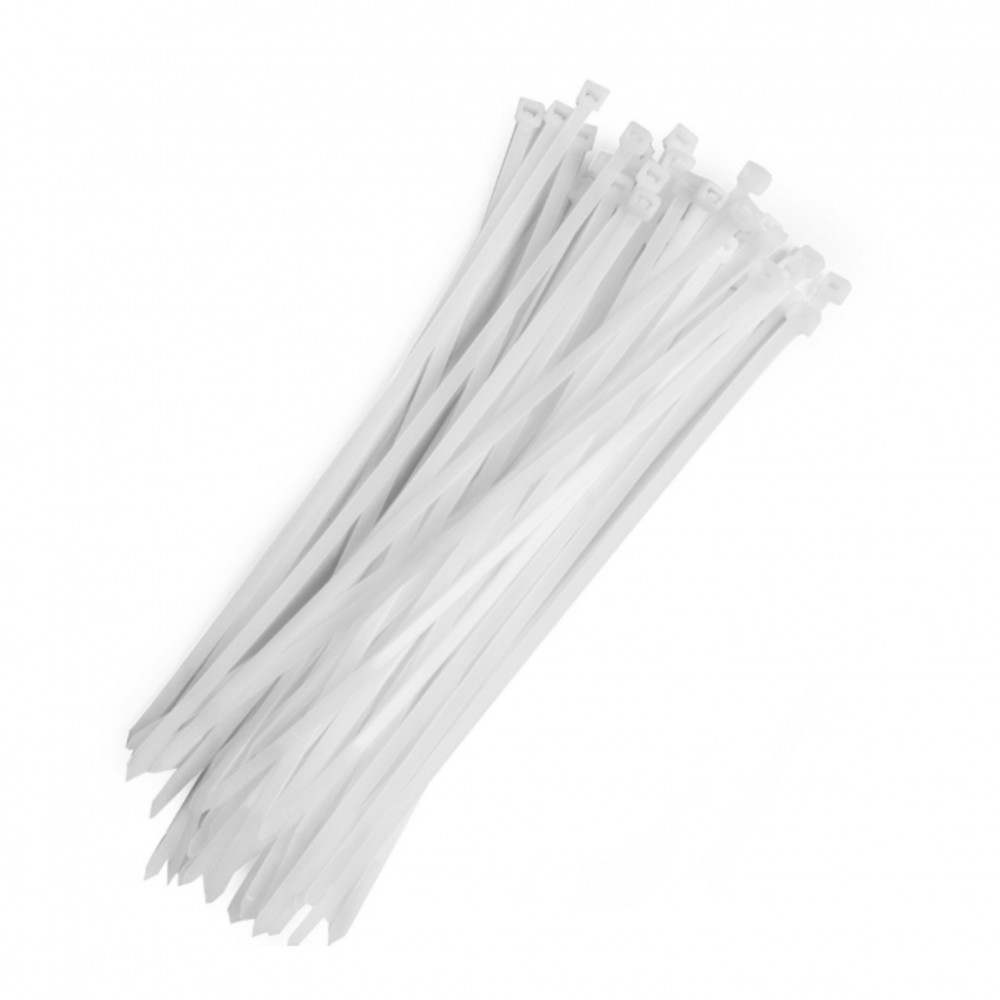 สายรัด เคเบิ้ลไทร์ สีขาว POLO PL 250STC ขนาด 10 นิ้ว 4 8 x 250 mm  100 เส้น