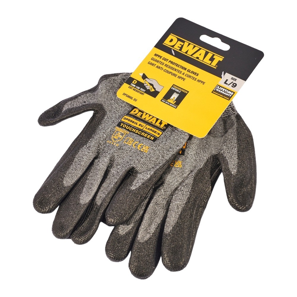 ถุงมือกันบาด DEWALT DPG860L สำหรับ Touch Screen ไซส์ L
