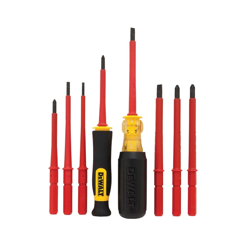 ชุดไขควงหุ้มฉนวน DEWALT DWHT66417 พร้อมกระเป๋า  10 ชิ้น 