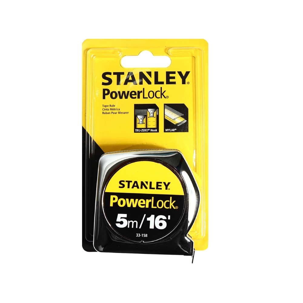 ตลับเมตร เพาเวอร์ล็อค 5ม STANLEY 33 158