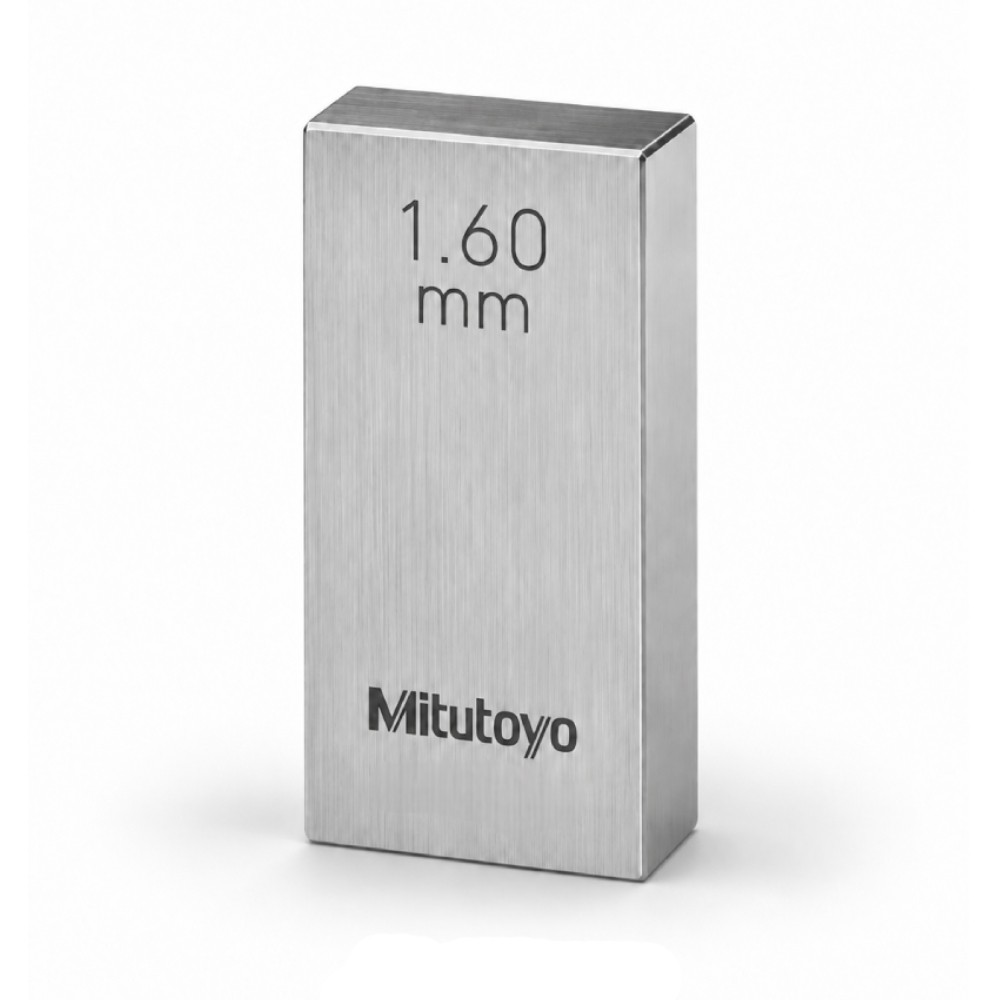 เกจบล๊อคเดี่ยวขนาด 1 5 1 9มิล MITUTOYO Gauge Blocks Individual Size 1 5 1 9mm  Series 516  1516 021 ขนาด 1 6มิล เกรด 0  เหล็ก 