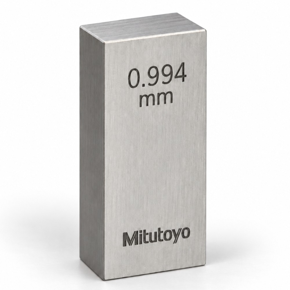 เกจบล๊อคเดี่ยวขนาด 0 991 0 999มิล MITUTOYO Gauge Blocks Individual Size 0 991 0 999mm  Series 516  1554 031 ขนาด 0 994มิล เกรด 1  เหล็ก 