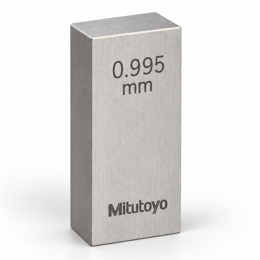 เกจบล๊อคเดี่ยวขนาด 0 991 0 999มิล MITUTOYO Gauge Blocks Individual Size 0 991 0 999mm  Series 516  1555 041 ขนาด 0 995มิล เกรด 2  เหล็ก 
