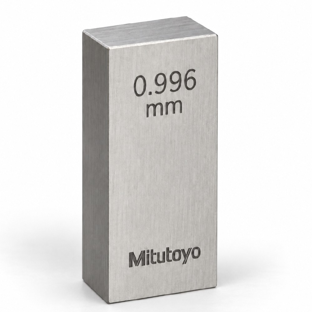 เกจบล๊อคเดี่ยวขนาด 0 991 0 999มิล MITUTOYO Gauge Blocks Individual Size 0 991 0 999mm  Series 516  1556 041 ขนาด 0 996มิล เกรด 2  เหล็ก 