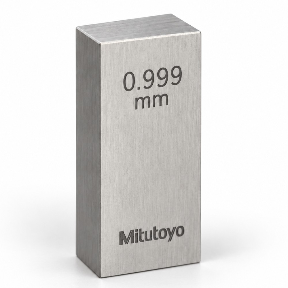 เกจบล๊อคเดี่ยวขนาด 0 991 0 999มิล MITUTOYO Gauge Blocks Individual Size 0 991 0 999mm  Series 516  1559 031 ขนาด 0 999มิล เกรด 1  เหล็ก 