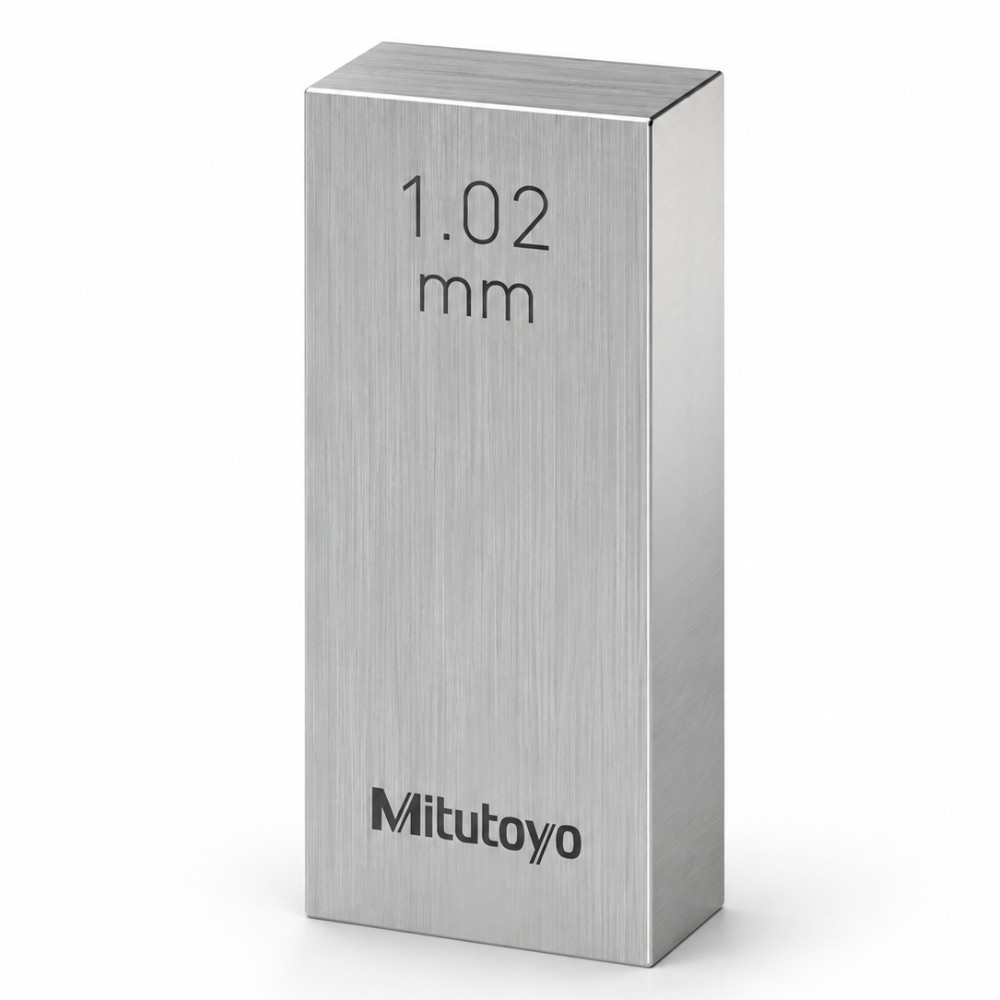 เกจบล๊อคเดี่ยวขนาด 1 01 1 09มิล MITUTOYO Gauge Blocks Individual Size 1 01 1 09mm  Series 516  1562 021 ขนาด 1 02มิล เกรด 0  เหล็ก 