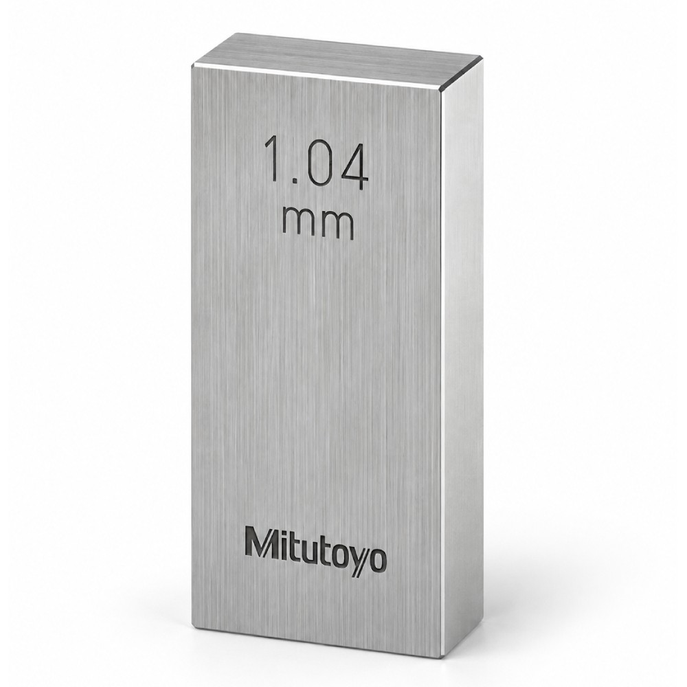 เกจบล๊อคเดี่ยวขนาด 1 01 1 09มิล MITUTOYO Gauge Blocks Individual Size 1 01 1 09mm  Series 516  1564 031 ขนาด 1 04มิล เกรด 1  เหล็ก 