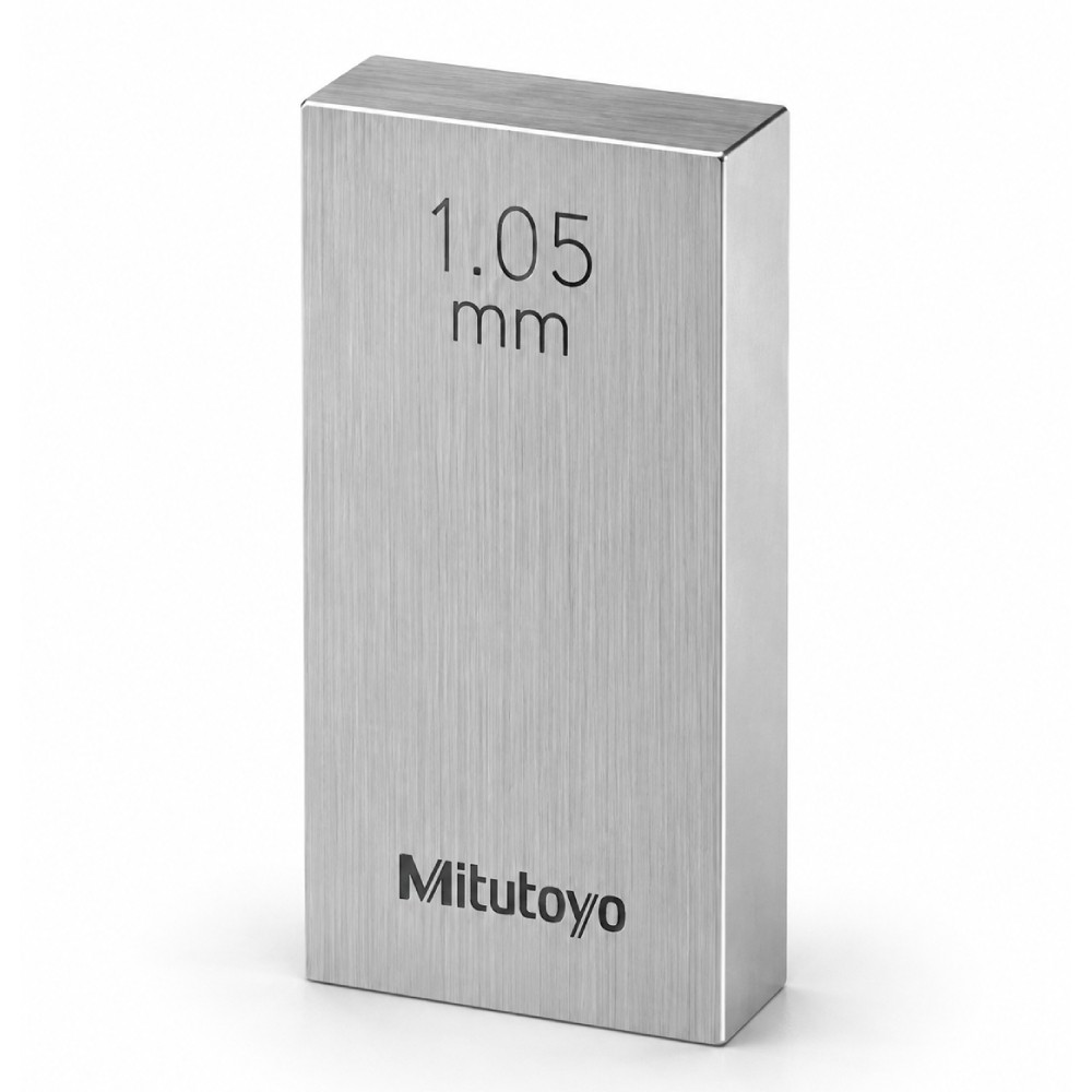 เกจบล๊อคเดี่ยวขนาด 1 01 1 09มิล MITUTOYO Gauge Blocks Individual Size 1 01 1 09mm  Series 516  1565 041 ขนาด 1 05มิล เกรด 2  เหล็ก 
