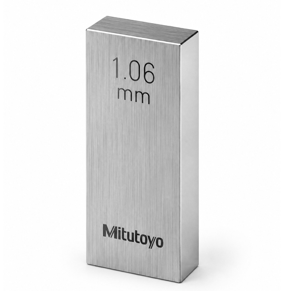 เกจบล๊อคเดี่ยวขนาด 1 01 1 09มิล MITUTOYO Gauge Blocks Individual Size 1 01 1 09mm  Series 516  1566 031 ขนาด 1 06มิล เกรด 1  เหล็ก 