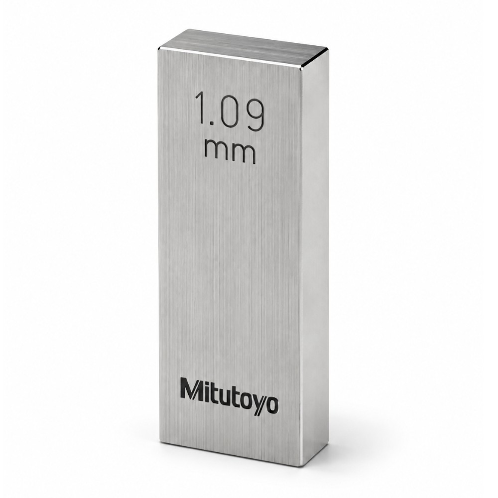 เกจบล๊อคเดี่ยวขนาด 1 01 1 09มิล MITUTOYO Gauge Blocks Individual Size 1 01 1 09mm  Series 516  1569 021 ขนาด 1 09มิล เกรด 0  เหล็ก 