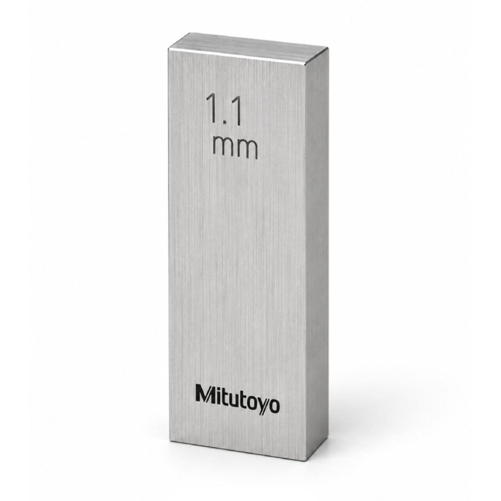 เกจบล๊อคเดี่ยวขนาด 1 1 1 19มิล MITUTOYO Gauge Blocks Individual Size 1 1 1 19mm  Series 516  1570 021 ขนาด 1 1มิล เกรด 0  เหล็ก 