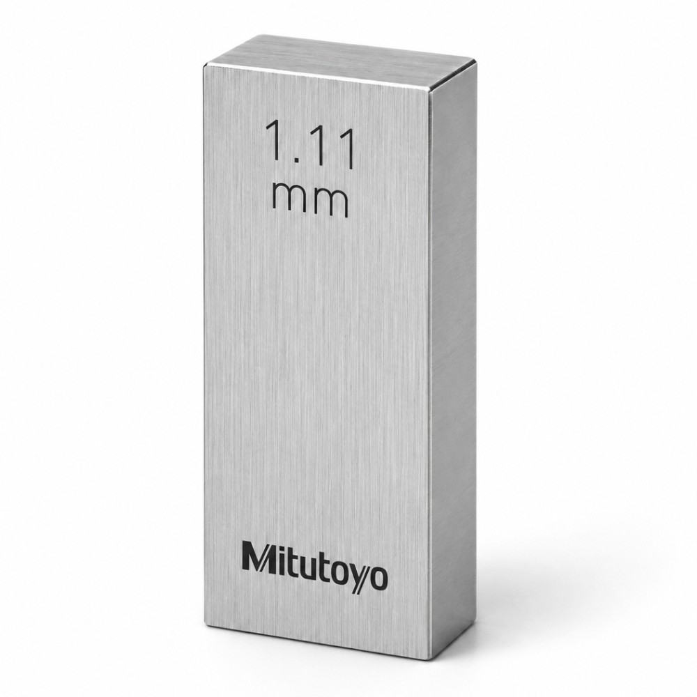 เกจบล๊อคเดี่ยวขนาด 1 1 1 19มิล MITUTOYO Gauge Blocks Individual Size 1 1 1 19mm  Series 516  1571 031 ขนาด 1 11มิล เกรด 1  เหล็ก 