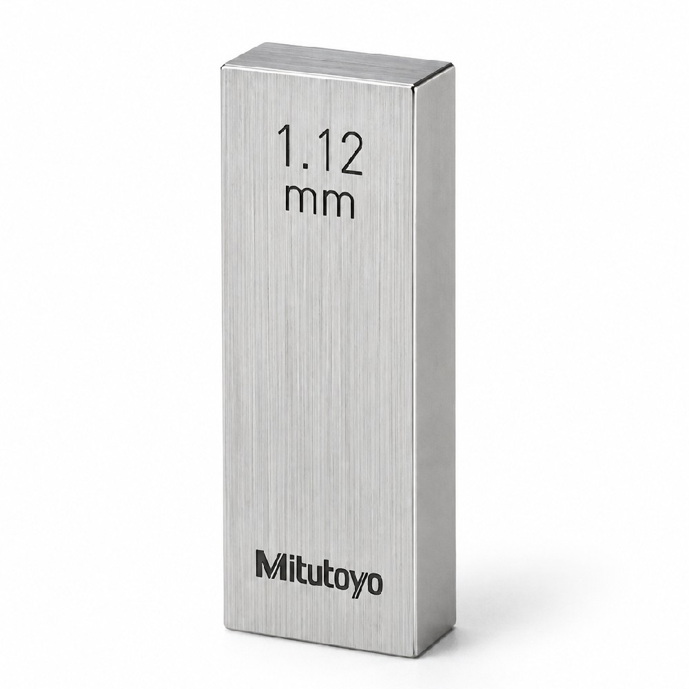 เกจบล๊อคเดี่ยวขนาด 1 1 1 19มิล MITUTOYO Gauge Blocks Individual Size 1 1 1 19mm  Series 516  1572 021 ขนาด 1 12มิล เกรด 0  เหล็ก 