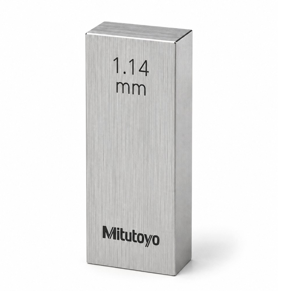 เกจบล๊อคเดี่ยวขนาด 1 1 1 19มิล MITUTOYO Gauge Blocks Individual Size 1 1 1 19mm  Series 516  1574 041 ขนาด 1 14มิล เกรด 2  เหล็ก 