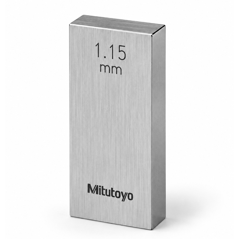 เกจบล๊อคเดี่ยวขนาด 1 1 1 19มิล MITUTOYO Gauge Blocks Individual Size 1 1 1 19mm  Series 516  1575 031 ขนาด 1 15มิล เกรด 1  เหล็ก 