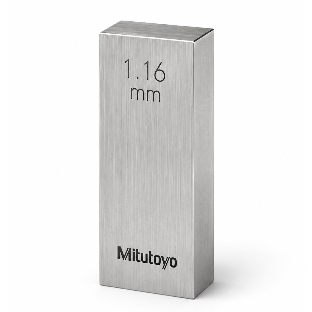 เกจบล๊อคเดี่ยวขนาด 1 1 1 19มิล MITUTOYO Gauge Blocks Individual Size 1 1 1 19mm  Series 516  1576 031 ขนาด 1 16มิล เกรด 1  เหล็ก 