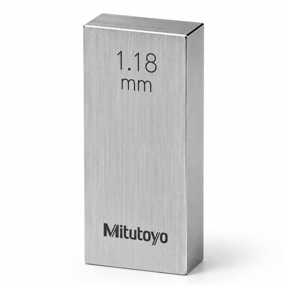 เกจบล๊อคเดี่ยวขนาด 1 1 1 19มิล MITUTOYO Gauge Blocks Individual Size 1 1 1 19mm  Series 516  1578 031 ขนาด 1 18มิล เกรด 1  เหล็ก 