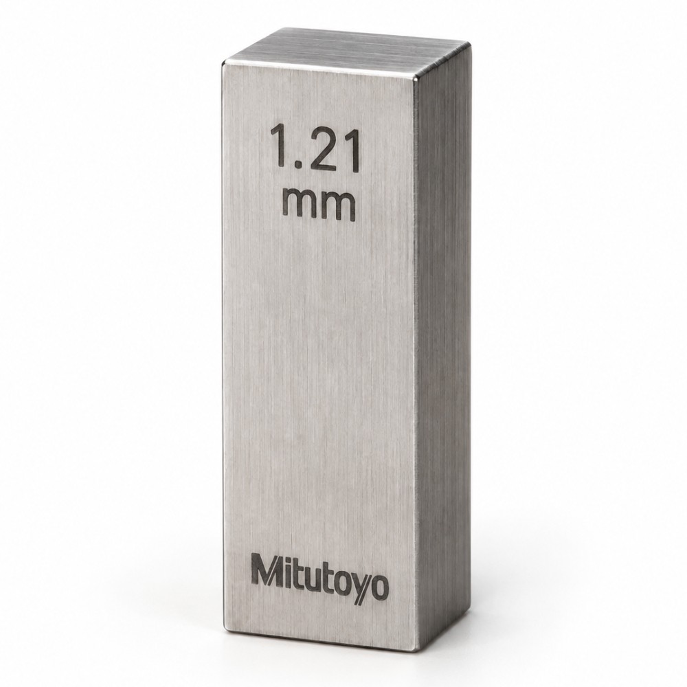 เกจบล๊อคเดี่ยวขนาด 1 2 1 29มิล MITUTOYO Gauge Blocks Individual Size 1 2 1 29mm  Series 516  1581 021 ขนาด 1 21มิล เกรด 0  เหล็ก 