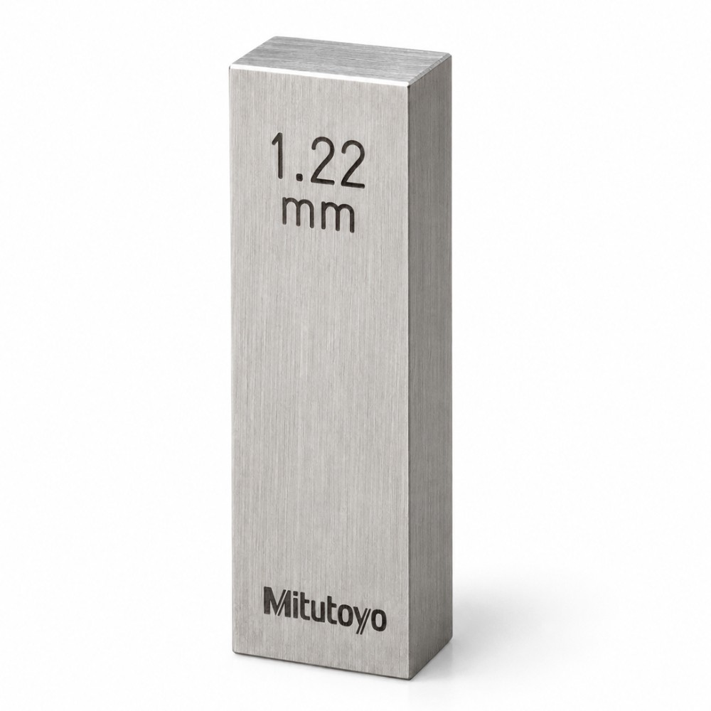 เกจบล๊อคเดี่ยวขนาด 1 2 1 29มิล MITUTOYO Gauge Blocks Individual Size 1 2 1 29mm  Series 516  1582 031 ขนาด 1 22มิล เกรด 1  เหล็ก 