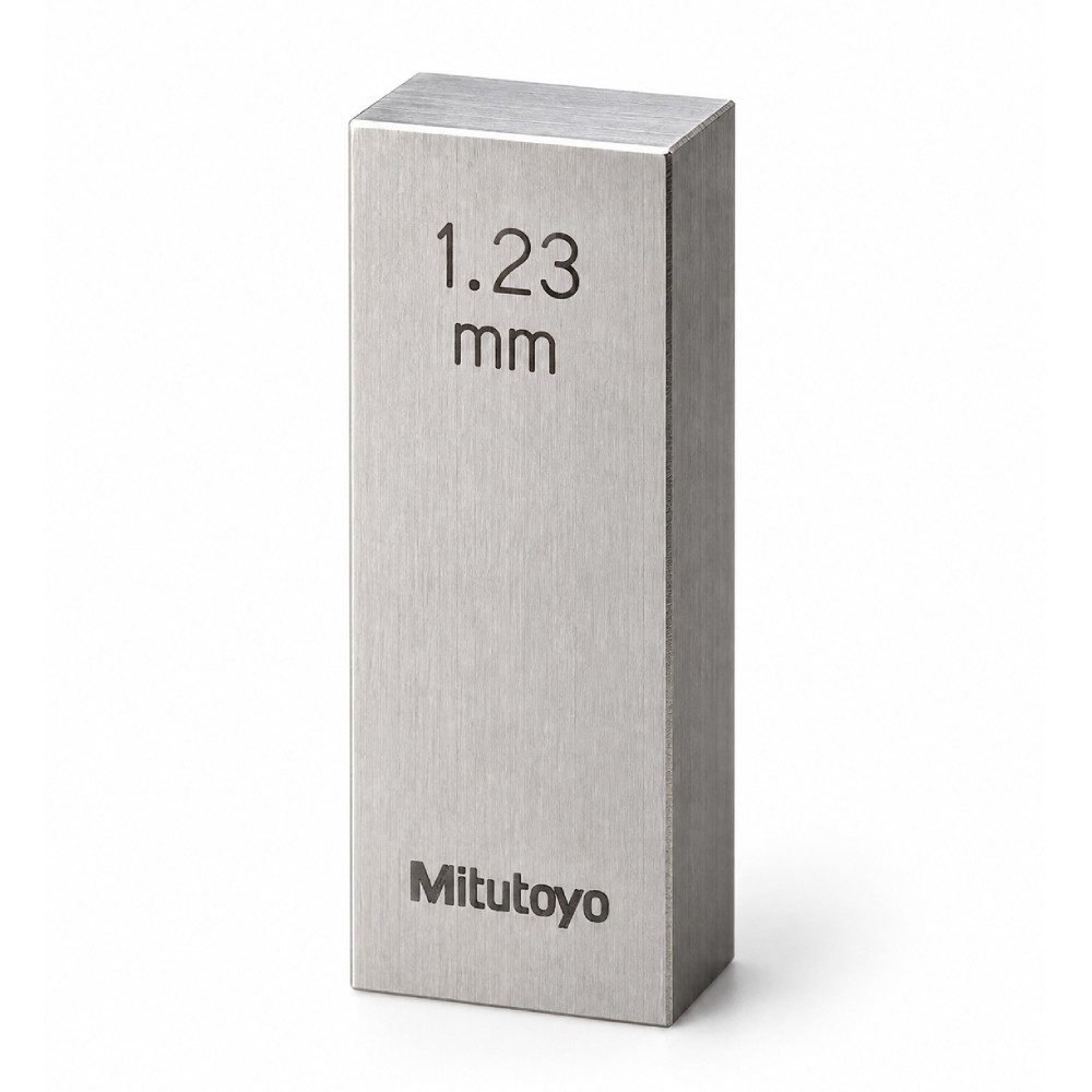 เกจบล๊อคเดี่ยวขนาด 1 2 1 29มิล MITUTOYO Gauge Blocks Individual Size 1 2 1 29mm  Series 516  1583 031 ขนาด 1 23มิล เกรด 1  เหล็ก 