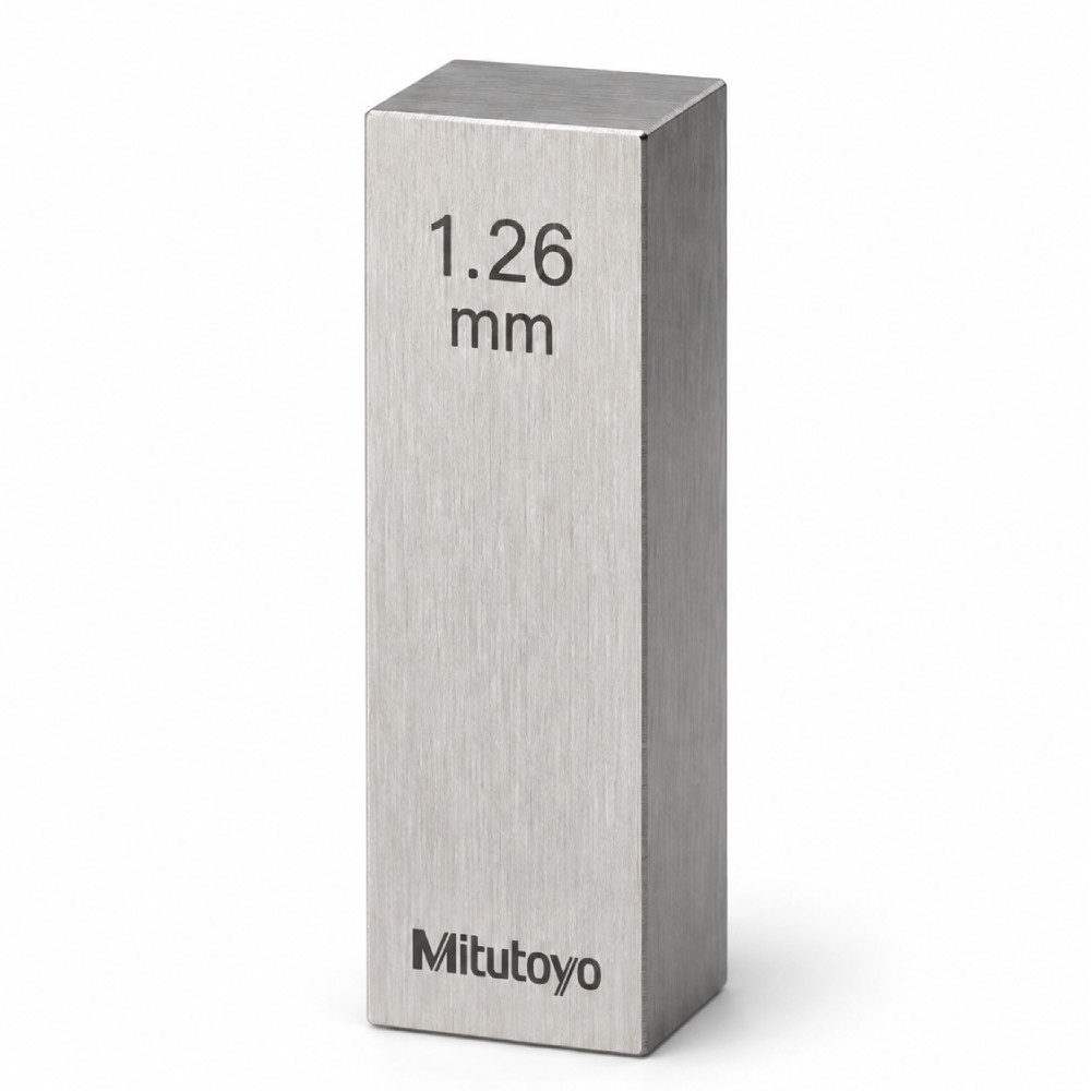 เกจบล๊อคเดี่ยวขนาด 1 2 1 29มิล MITUTOYO Gauge Blocks Individual Size 1 2 1 29mm  Series 516  1586 041 ขนาด 1 26มิล เกรด 2  เหล็ก 