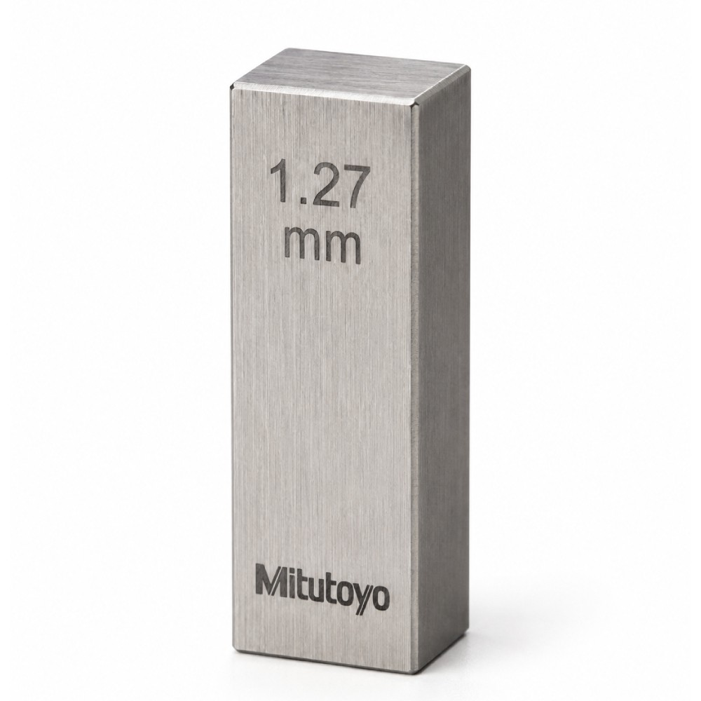 เกจบล๊อคเดี่ยว MITUTOYO Gauge Blocks Individual  Series 516  1587 041 ขนาด 1 27มิล เกรด 2  เหล็ก 
