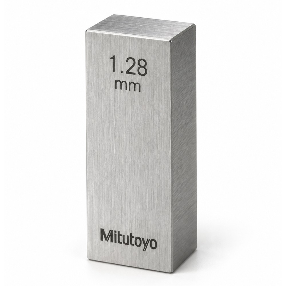 เกจบล๊อคเดี่ยว MITUTOYO Gauge Blocks Individual  Series 516  1588 041 ขนาด 1 28มิล เกรด 2  เหล็ก 