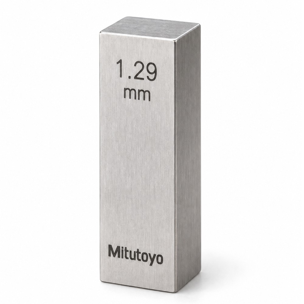 เกจบล๊อคเดี่ยว MITUTOYO Gauge Blocks Individual  Series 516  1589 041 ขนาด 1 29มิล เกรด 2  เหล็ก 