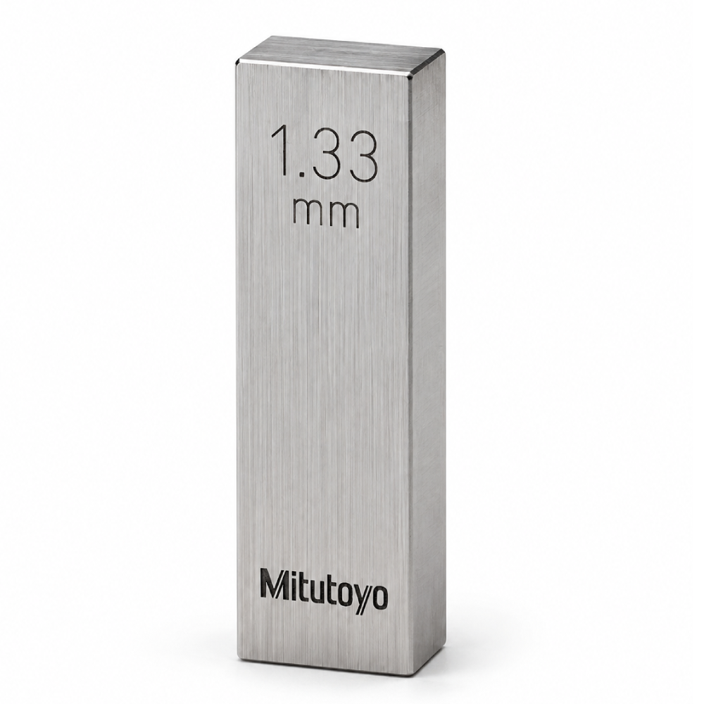 เกจบล๊อคเดี่ยว MITUTOYO Gauge Blocks Individual  Series 516  1593 041 ขนาด 1 33มิล เกรด 2  เหล็ก 
