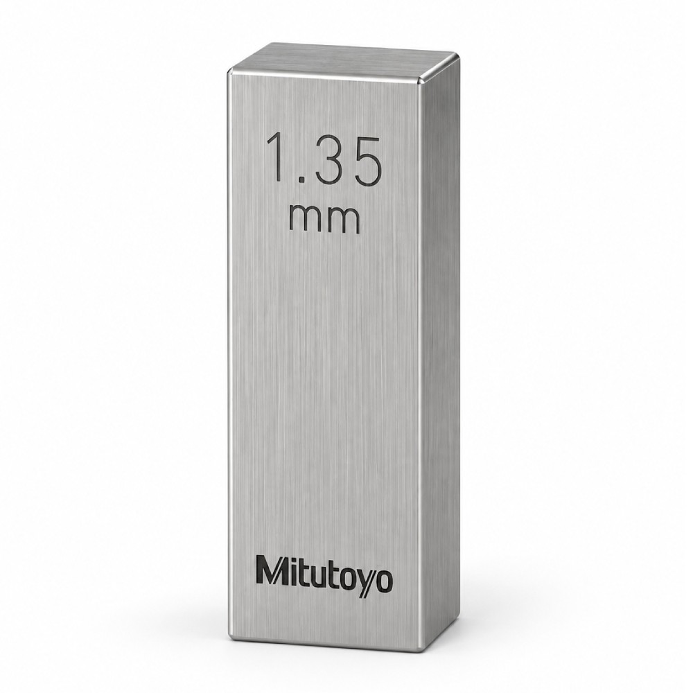 เกจบล๊อคเดี่ยว MITUTOYO Gauge Blocks Individual  Series 516  1595 041 ขนาด 1 35มิล เกรด 2  เหล็ก 
