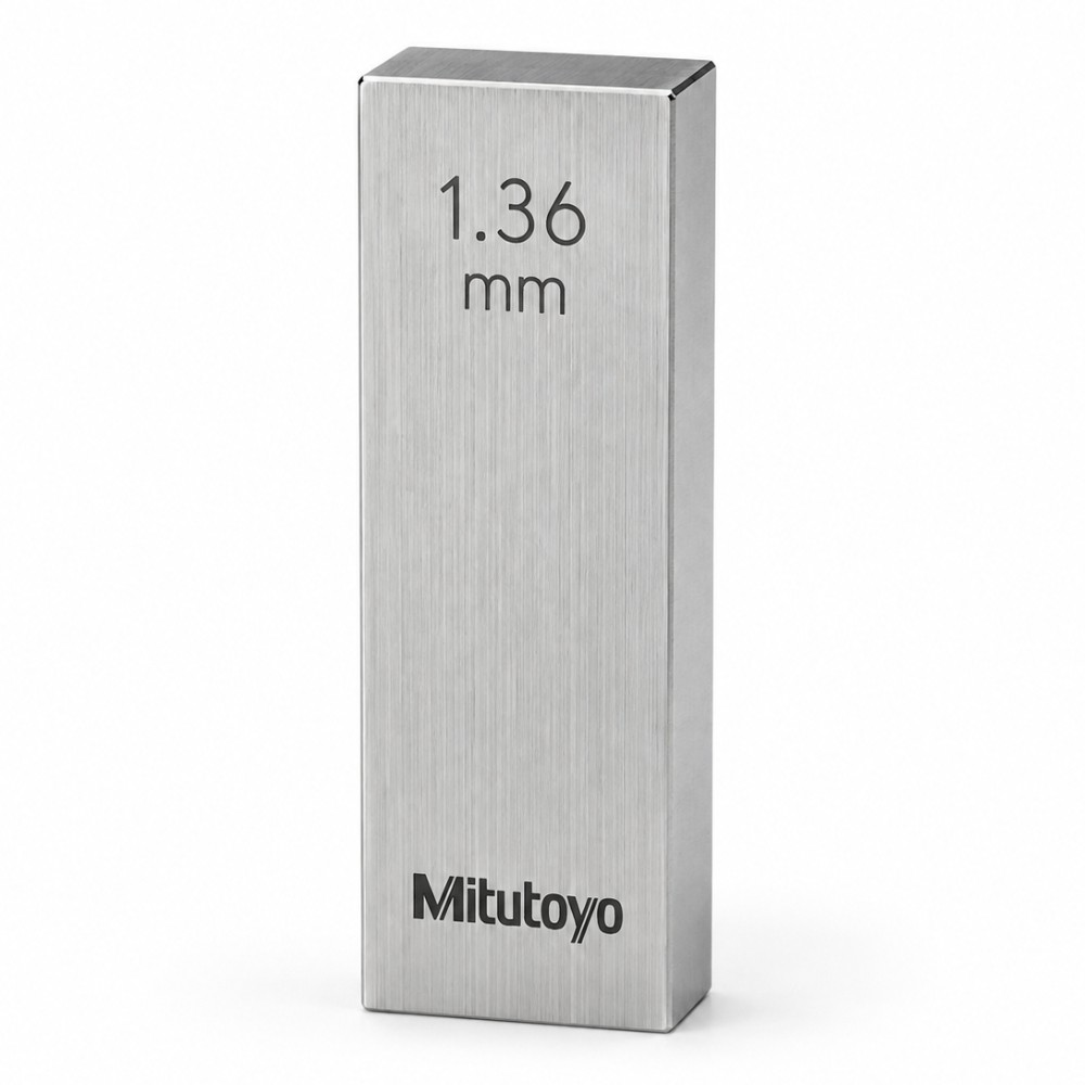 เกจบล๊อคเดี่ยว MITUTOYO Gauge Blocks Individual  Series 516  1596 031 ขนาด 1 36มิล เกรด 1  เหล็ก 