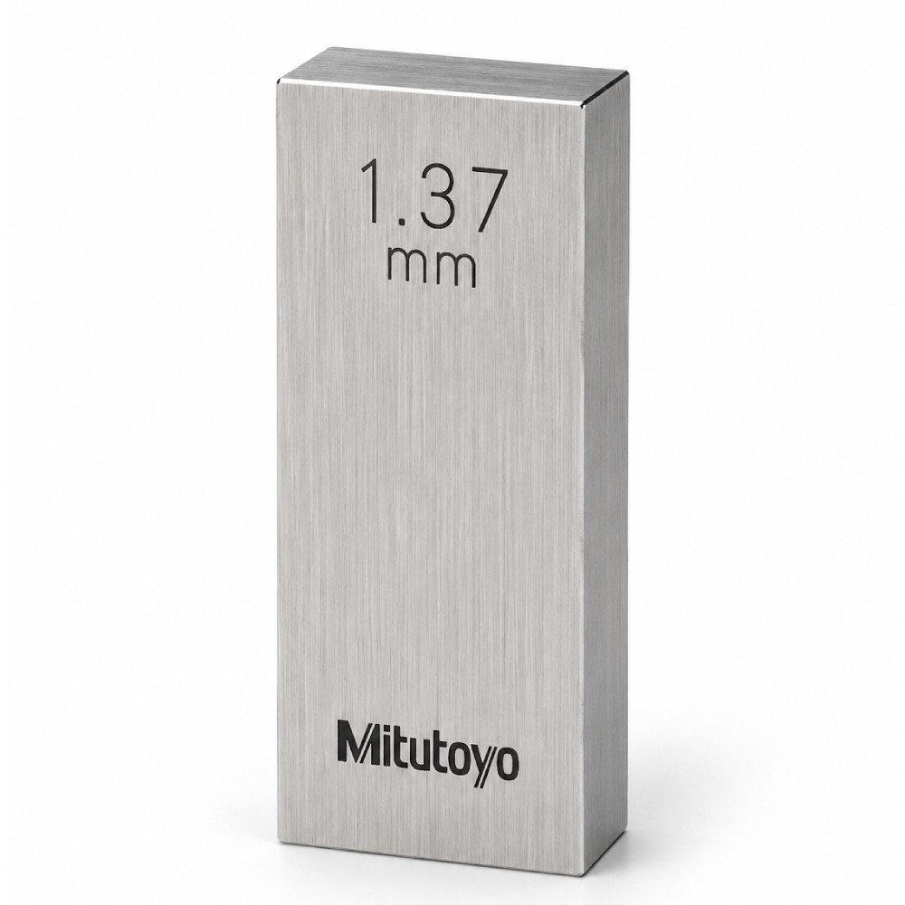 เกจบล๊อคเดี่ยว MITUTOYO Gauge Blocks Individual  Series 516  1597 031 ขนาด 1 37มิล เกรด 1  เหล็ก 
