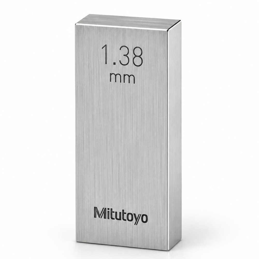 เกจบล๊อคเดี่ยว MITUTOYO Gauge Blocks Individual  Series 516  1598 031 ขนาด 1 38มิล เกรด 1  เหล็ก 