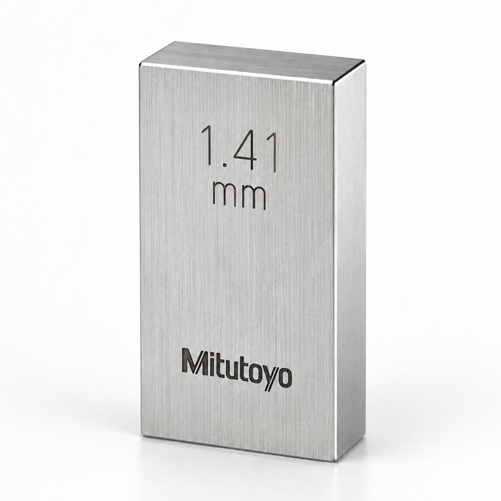 เกจบล๊อคเดี่ยว MITUTOYO Gauge Blocks Individual  Series 516  1601 021 ขนาด 1 41มิล เกรด 0  เหล็ก 