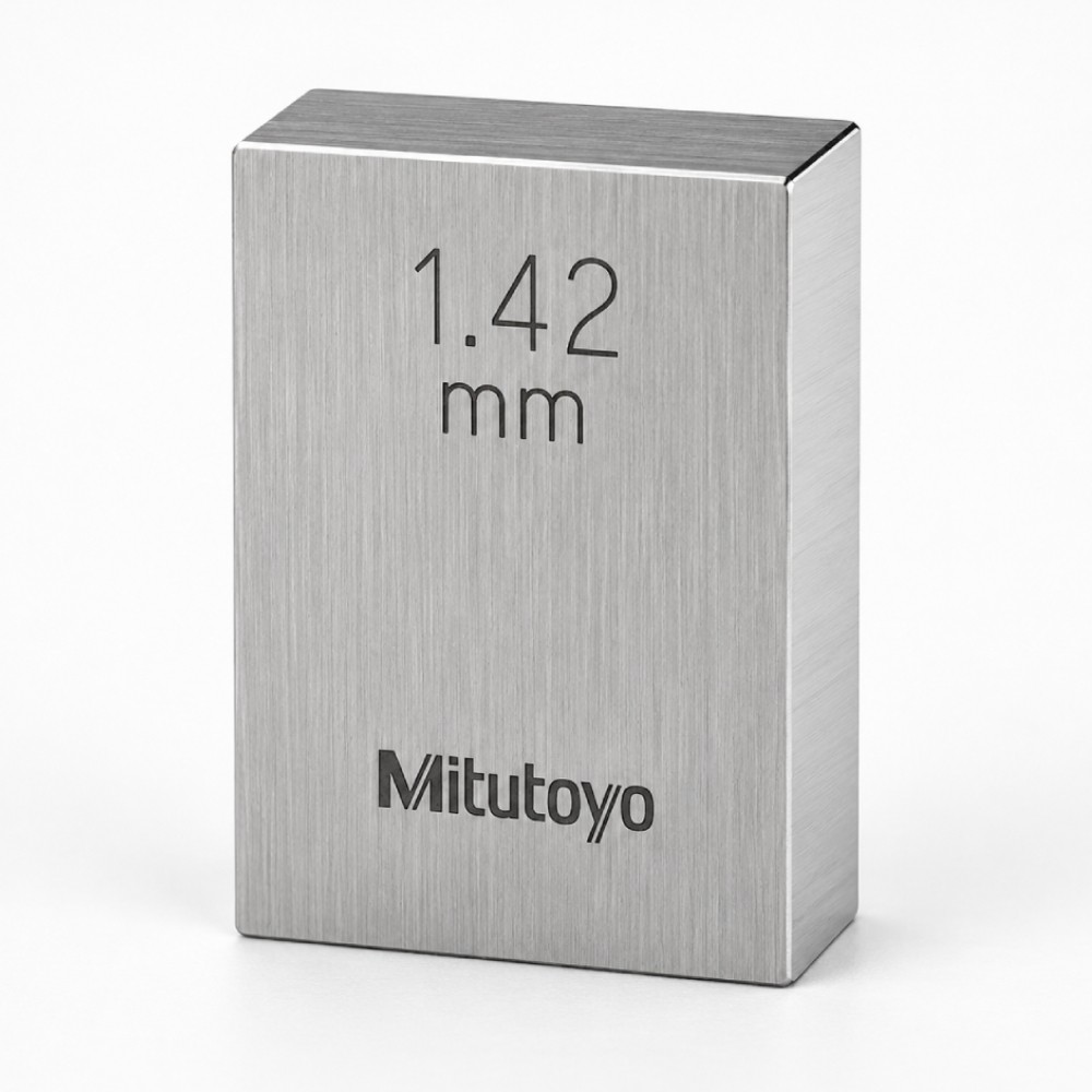 เกจบล๊อคเดี่ยว MITUTOYO Gauge Blocks Individual  Series 516  1602 031 ขนาด 1 42มิล เกรด 1  เหล็ก 
