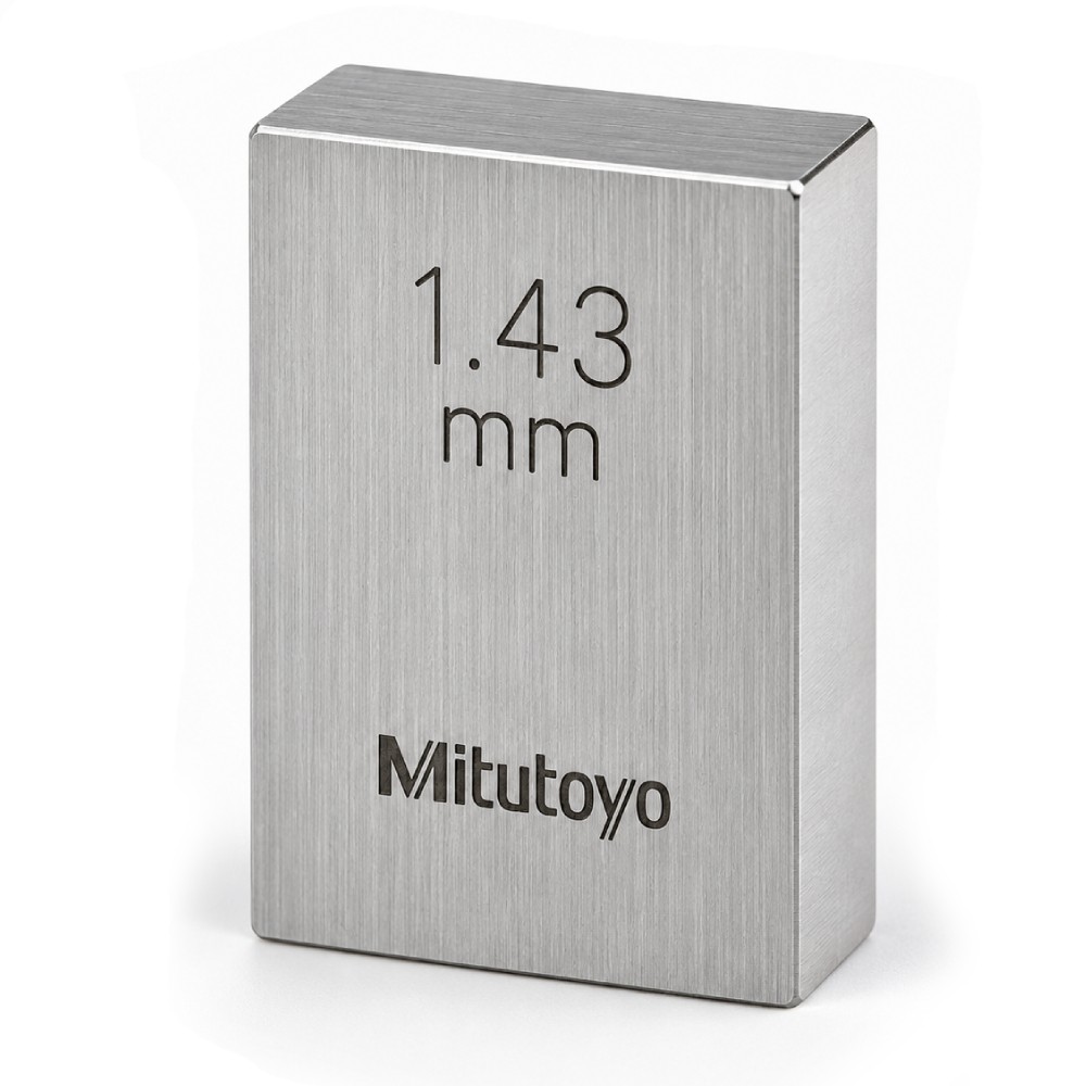 เกจบล๊อคเดี่ยว MITUTOYO Gauge Blocks Individual  Series 516  1603 021 ขนาด 1 43มิล เกรด 0  เหล็ก 