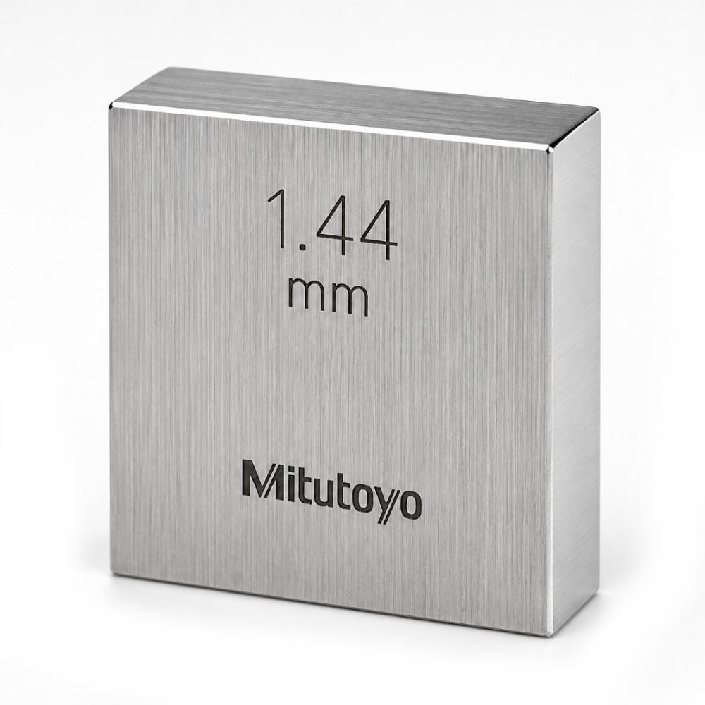 เกจบล๊อคเดี่ยว MITUTOYO Gauge Blocks Individual  Series 516  1604 021 ขนาด 1 44มิล เกรด 0  เหล็ก 