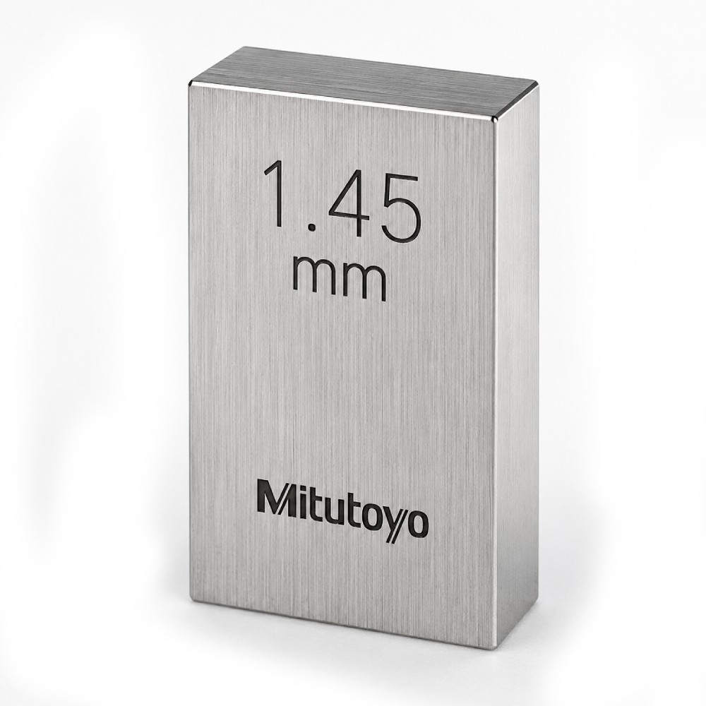 เกจบล๊อคเดี่ยว MITUTOYO Gauge Blocks Individual  Series 516  1605 031 ขนาด 1 45มิล เกรด 1  เหล็ก 