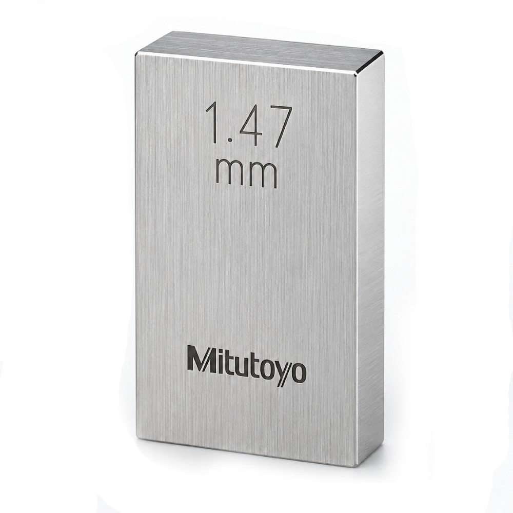 เกจบล๊อคเดี่ยว MITUTOYO Gauge Blocks Individual  Series 516  1607 041 ขนาด 1 47มิล เกรด 2  เหล็ก 